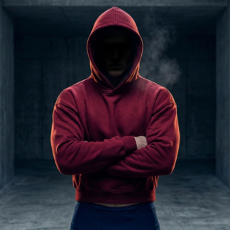 "Phalanx" Cropped Heavy-Hoodie